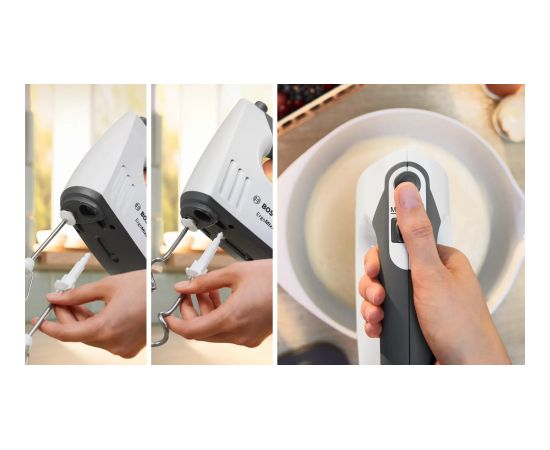 Bosch MFQ37470 Hand mixer 750 W Black, White