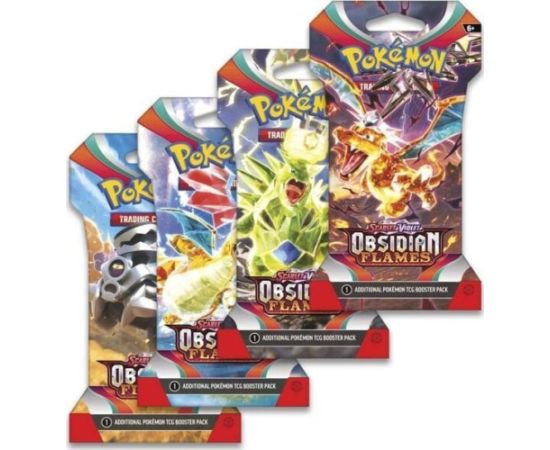 Rebel POKEMON TCG: SCARLET & VIOLET - OBSIDIAN FLAMES - SLEEVED BOOSTER (ENG)