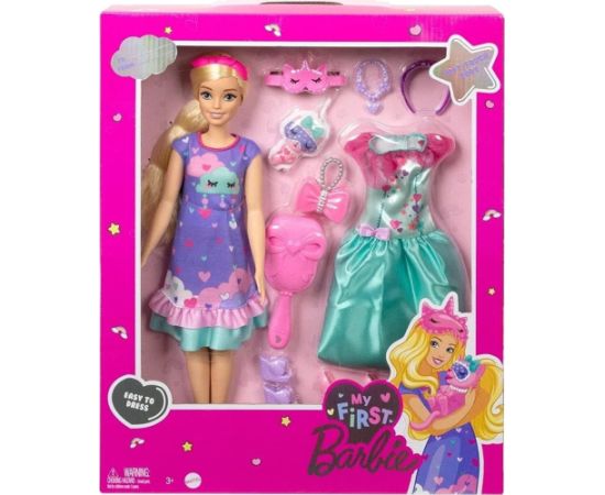 Lalka Barbie Mattel Moja pierwsza Barbie HMM66