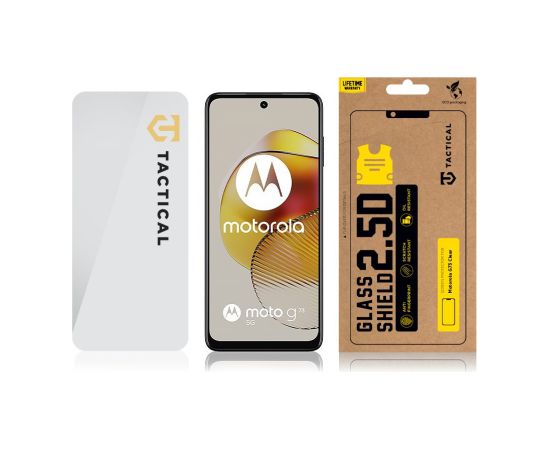 Tactical Glass Shield 2.5D for Motorola G73 Clear