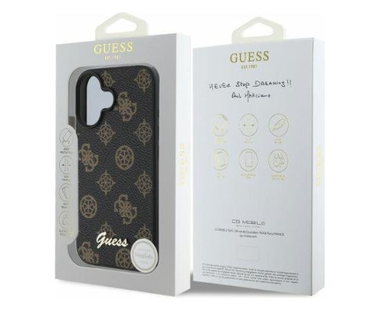 Guess GUHMP16SPGPYSK Aizmugurējais Apvalks Priekš Apple iPhone 16