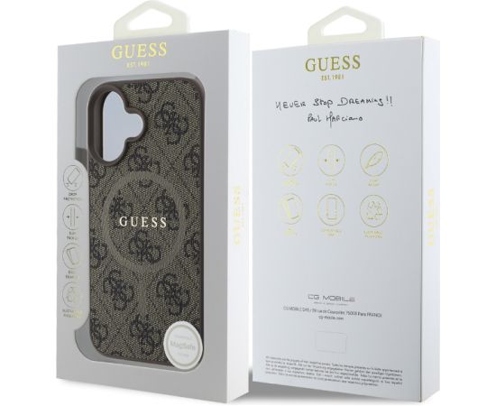 Guess GUHMP16MG4GFRW Aizmugurējais Apvalks Priekš Apple iPhone 16 Plus