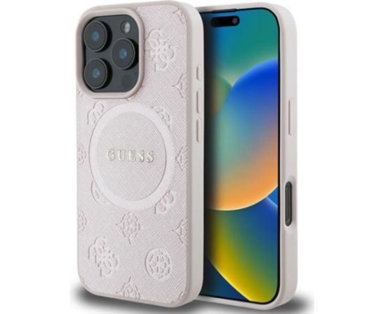 Guess GUHMP16LPSAPSMEP Aizmugurējais Apvalks Priekš Apple iPhone 16 Pro