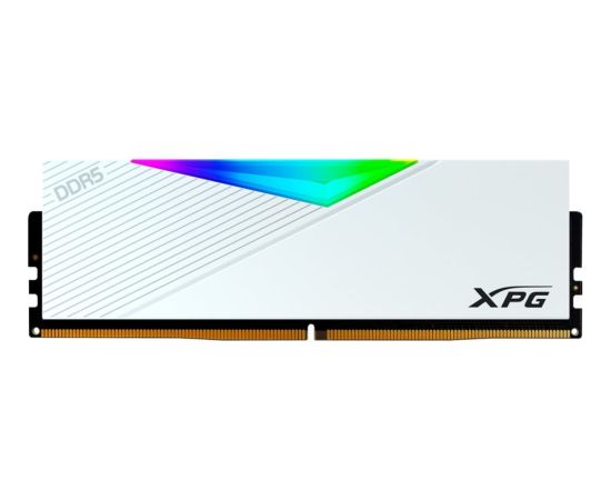 ADATA DDR5 - 64GB - 6400 - CL - 32 (2x 32 GB) dual kit, RAM (white, AX5U6400C3232G-DCLARWH, Lancer RGB, INTEL XMP)