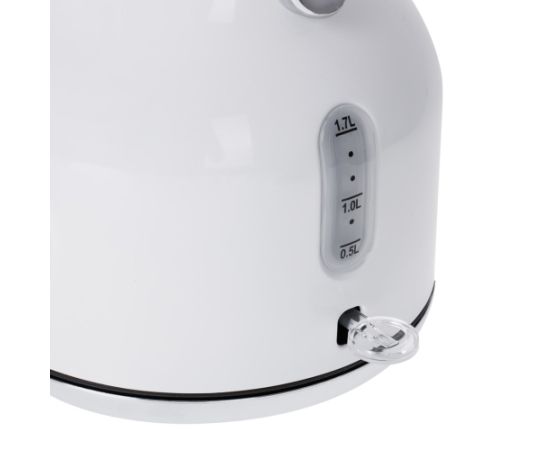 Adler AD 1346 electric kettle 1.7 L 2200 W Metallic, White