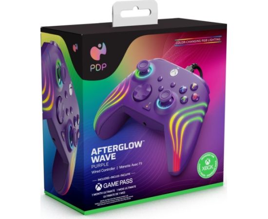 Pad PDP PDP XS Pad przewodowy Afterglow WAVE - fioletowy