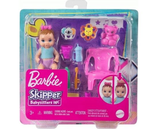 Lalka Barbie Mattel Dziecko i akcesoria - mycie zębów GHV83/HJY29