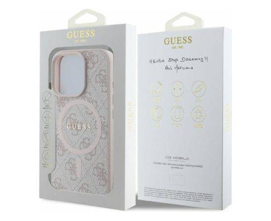 Guess GUHMP16LG4GFRP Aizmugurējais Apvalks Priekš Apple iPhone 16 Pro