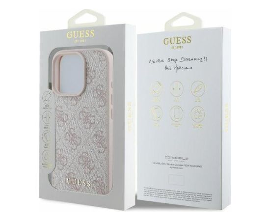 Guess GUHCP16XG4GFPI Aizmugurējais Apvalks Priekš Apple iPhone 16 Pro Max