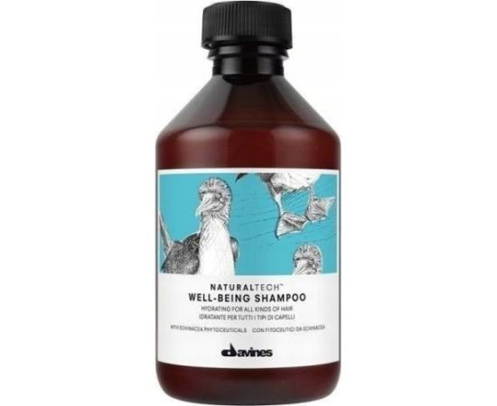 DAVINES_Naturaltech Well-Being szampon nawilżający do normalnych lub lekko suchych włosów 100ml