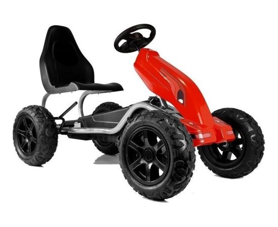 Gokart na Pedały B012 Pompowane Koła Czerwony