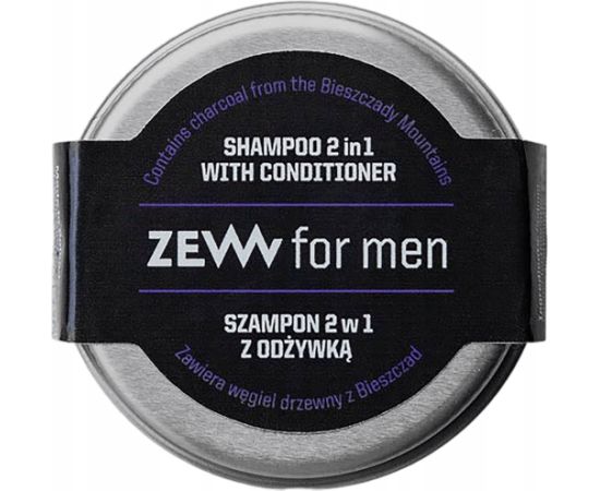 ZEW FOR MEN_Szampon 2w1 z odżywką z węglem drzewnym z Bieszczad 15ml