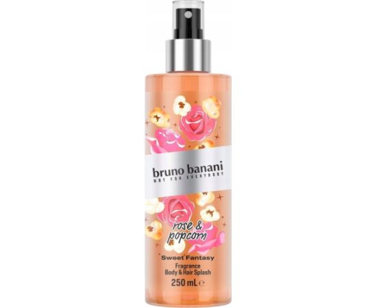 BRUNO BANANI Fragrance Body & Hair Spray Rose Popcorn 250ml