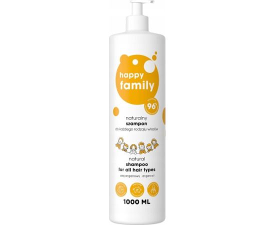 HAPPY FAMILY_Naturalny szampon do każdego rodzaju włosów 1000ml