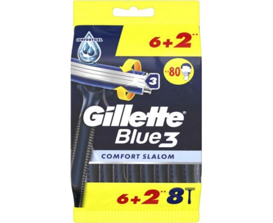 GILLETTE_Blue 3 jednorazowa maszynka do golenia dla mężczyzn Comfort 8 szt.