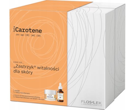 FLOSLEK_SET BetaCAROTENE olejek z beta-karotenem 30ml + krem przeciwzmarszczkowy na dzień i na noc 50ml