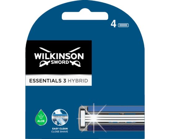 WILKINSON_ Essentials 3 Hybrid 4 wkłady do golenia 4szt.