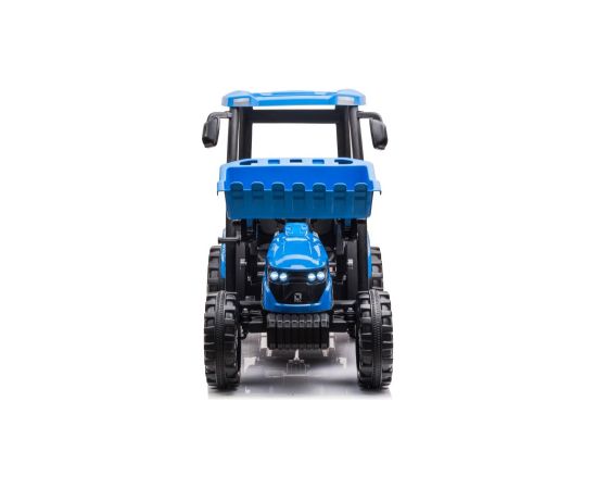 Lean Cars Battery-operated tractor with trailer Hercules Blue 24V