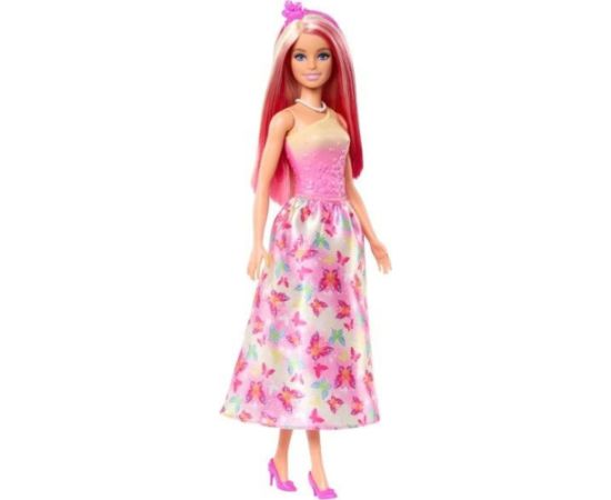 Lalka Barbie Mattel Barbie Księżniczka Lalka różowy strój HRR08