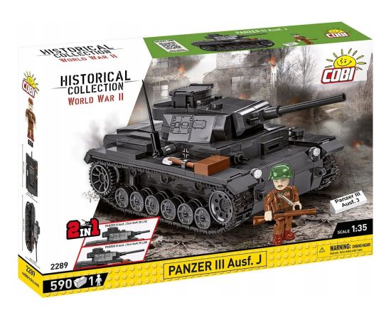 Cobi Klocki Historical Collection WWII Panzer III Ausf. J 590 klocków