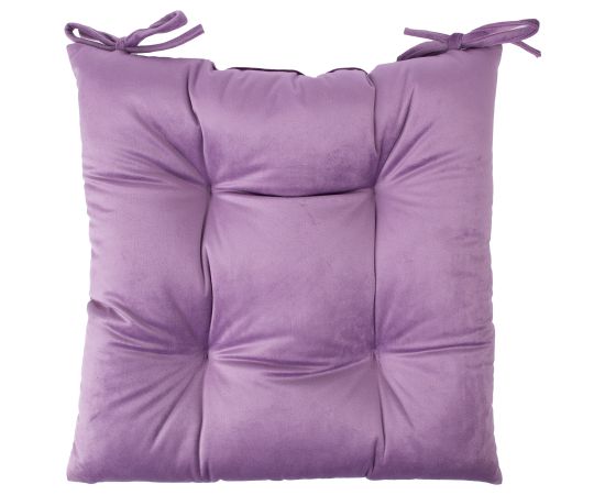 Chair cushion VELVET 2, 40x40cm, purple