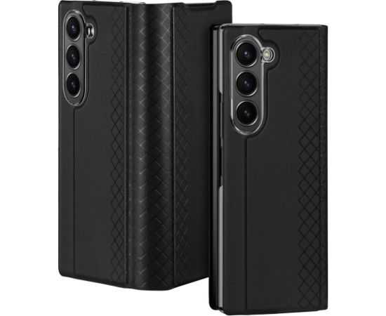 Dux Ducis   Dux Ducis Brill leather case for Samsung Galaxy Z Fold 6 with flap and card slot - black