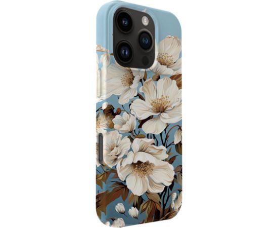 Evelatus Apple  iPhone 16 Pro Max Slim Shell with Magsafe customized print design Flower Blue