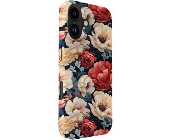 Evelatus Apple  iPhone 16 Slim Shell with Magsafe customized print design Flower Red