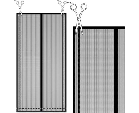 Moskītu tīkls durvīm, magnētisks Springos HA7472 100 x 220 cm