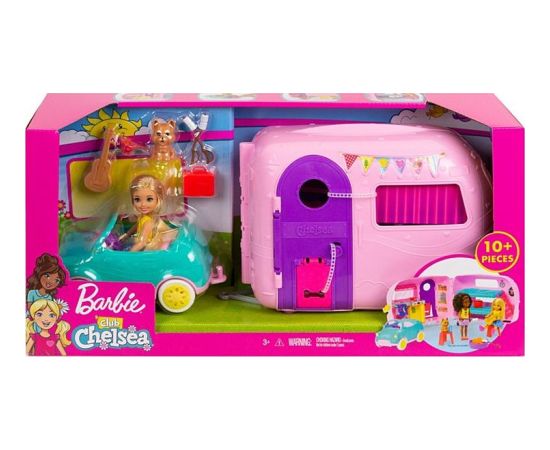 Mattel Lalka Barbie Barbie Chelsea Przyczepa Kempingowa + lalka (FXG90)