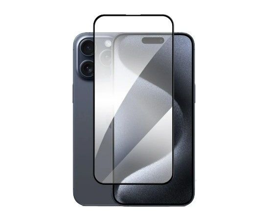 Evelatus Apple  iPhone 15 Pro 2.5D Full Cover Glass Anti-Static Light Black