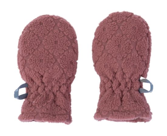 Lodger Mittens Folklore Fleece bērnu cimdiņi, Rosewood, 0-12m - MTF 625_0-12