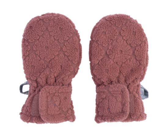 Lodger Mittens Folklore Fleece bērnu cimdiņi, Rosewood, 0-12m - MTF 625_0-12