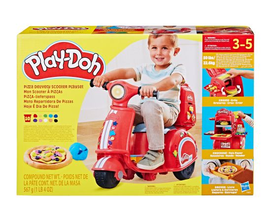 PLAY-DOH Rotaļu komplekts Picu piegādes motorolleris, 49 cm