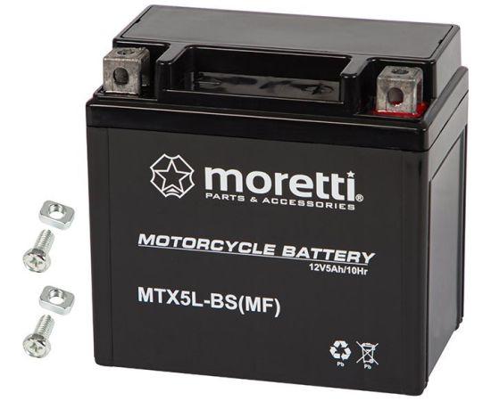 Blow 82-353# Akumulator motocyklowy 12v 5ah mtx5l-bs moretti