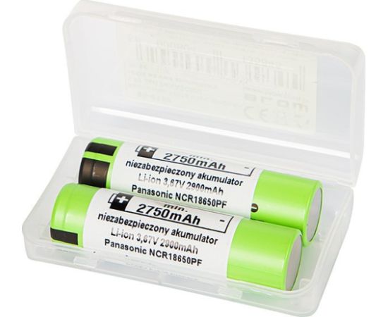 Blow 85-615# Akumulator 18650 li-ion 2900mah 3,6v 2szt panasonic+box na dwa akumulatory