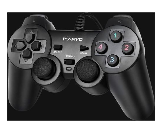 Pad Marvo Gamepad Marvo GT-006, 15przycisk, USB, czarny, wibrujący