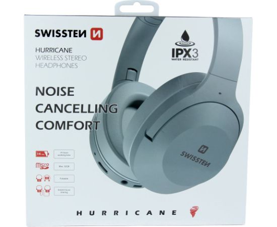 Swissten Hurricane Stereo Bluetooth Наушники с функциями FM / AUX / MicroSD