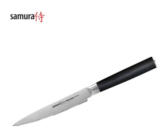 Samura MO-V Универсальный кухонный нож для Стейка 4.7"/120mm из AUS 8 Японской стали 59 HRC