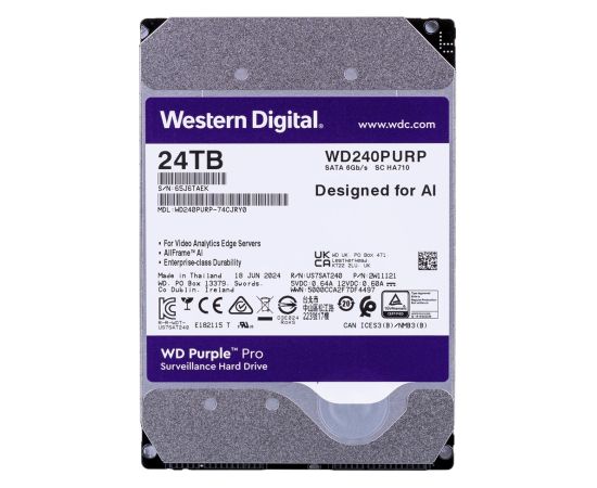 HDD WD Purple Pro 24TB SATA WD240PURP