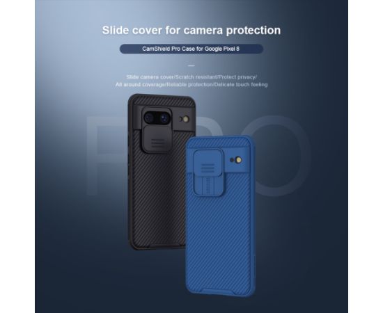 Жесткий чехол Nillkin CamShield PRO для Google Pixel 8 глубокий зеленый