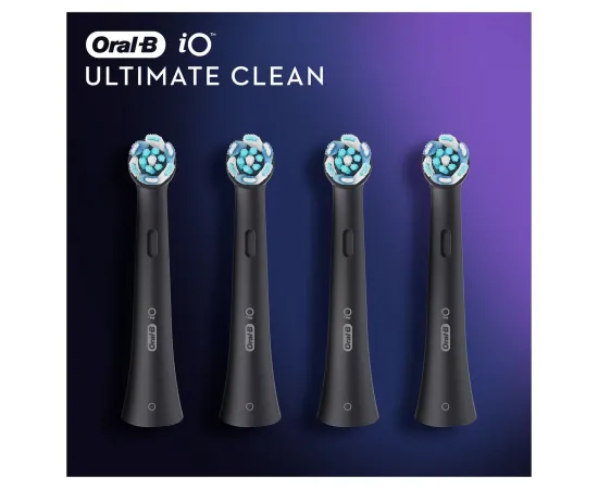 Oral-B Replaceable Toothbrush Heads iO Ultimate Clean 4, Black