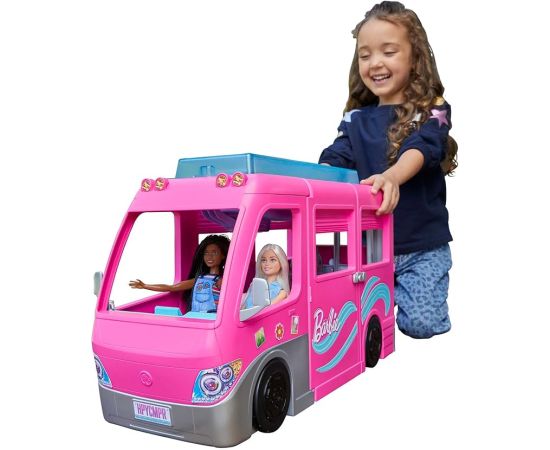 Mattel Barbie Super Adventure Camper ar piederumiem rotaļu transportlīdzeklis