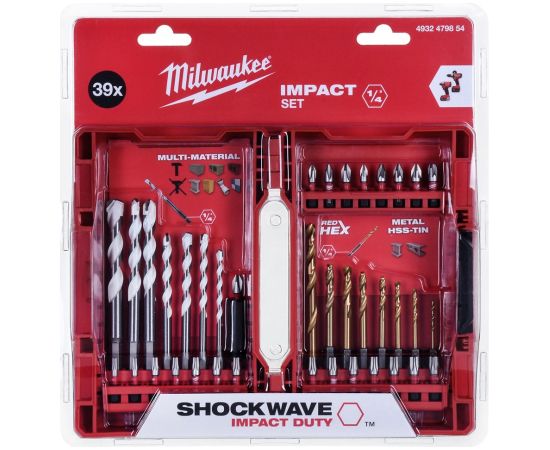 39pc drill and impact bit set 4932479854 MILWAUKEE