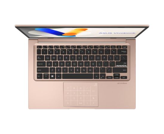 Notebook ASUS VivoBook Series X1404VA CPU  Core i5 i5-1335U 1300 MHz 14" 1920x1080 RAM 16GB DDR4 SSD 512GB Intel Iris X? Graphics Integrated ENG NumberPad Windows 11 Home Pink 1.4 kg 90NB10I9-M00L60