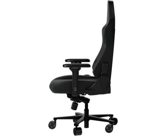 LORGAR Embrace 533, Gaming chair, PU eco-leather, 1.8 mm metal frame, multiblock mechanism, 4D armrests, 5 Star aluminium base, Class-4 gas lift, 75mm PU casters, Black