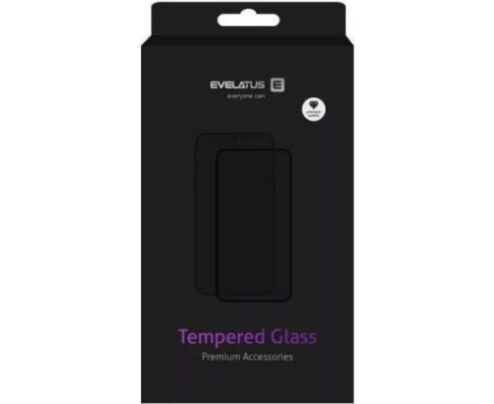 Evelatus Xiaomi  Redmi 13C 4G / Poco C65 2.5D Full Cover Japan Glue Glass Anti-Static Black