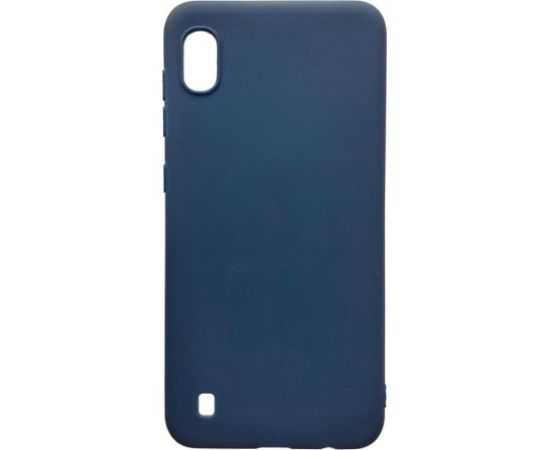 Evelatus Samsung  Galaxy A10 Soft Touch Silicone Case with Strap Dark Blue