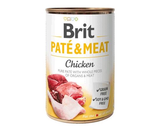 BRIT Paté & Meat with Chicken - wet dog food - 400g