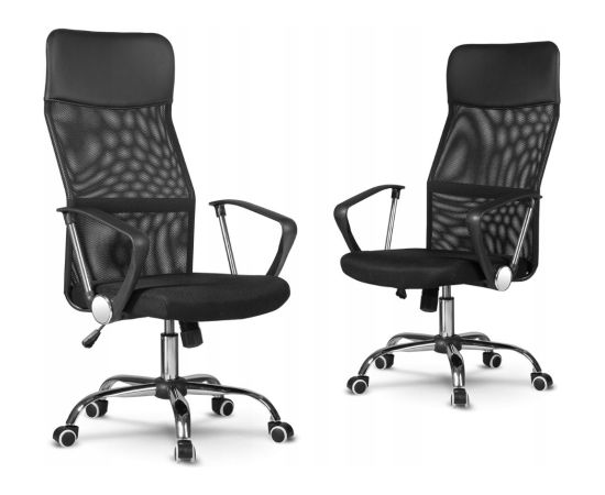 Top E Shop Topeshop KRZESŁO NEMO CZARNE office/computer chair Padded seat Mesh backrest